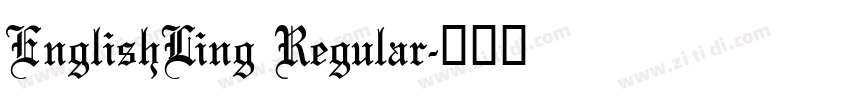 EnglishLing Regular字体转换